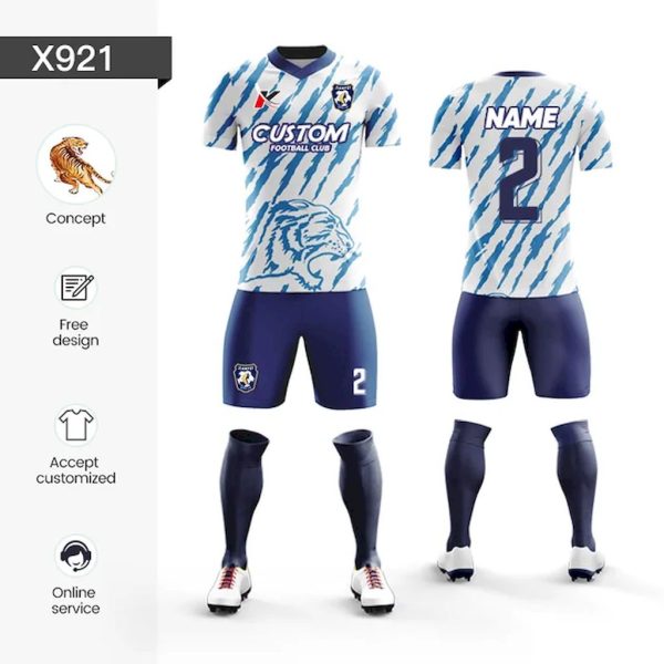 Atacado personalizado sublimação homens em branco camisa de futebol conjunto uniforme de futebol da juventude respirável camisa de manga curta