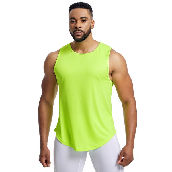 Loose large size sports vest for men in summer quick-drying breathable sleeveless fitness clothes training sweat-inducing basketball uniform vest