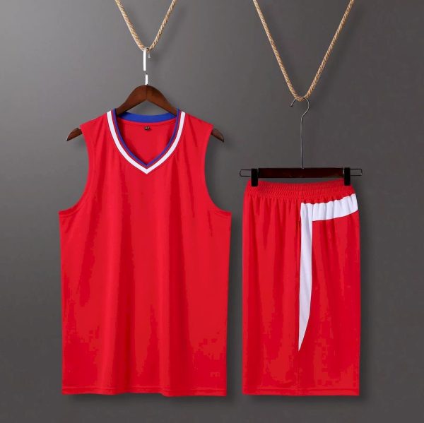 Adult children's basketball suit men's vest two-piece suit student jersey full body DIY printing number