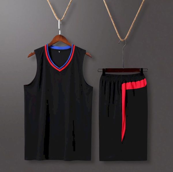 Adult children's basketball suit men's vest two-piece suit student jersey full body DIY printing number