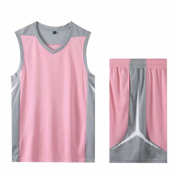 Adult and children's basketball uniforms for men, light version, student jersey vest, full body DIY logo printing