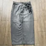 Retro New Southpole Jeans Skull Watermark Loose Jeans Men's and Women's Y2K Harajuku Gothic Hip Hop Skateboard Pants Street Wear - Image 5