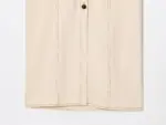 ETJ 2025 summer new women's elegant fashion waist pleated V-neck short-sleeved temperament denim MIDI dress - Image 5