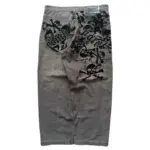 Retro New Southpole Jeans Skull Watermark Loose Jeans Men's and Women's Y2K Harajuku Gothic Hip Hop Skateboard Pants Street Wear - Image 2